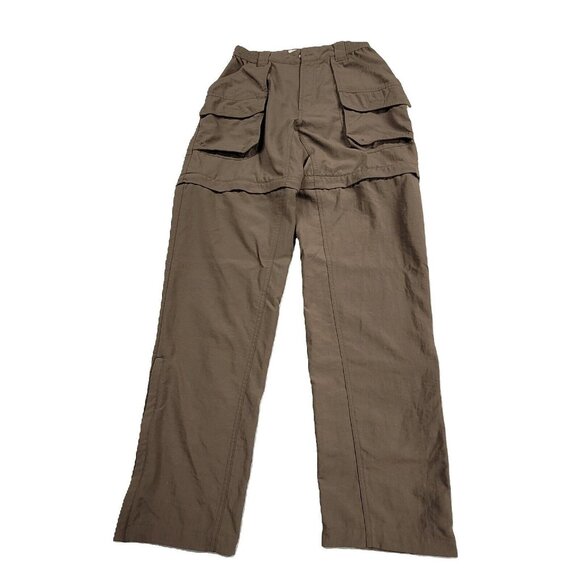 Columbia Women's Hiking Pants (S Long) Olive-Brown Pockets Zip-Off Legs - Picture 1 of 8